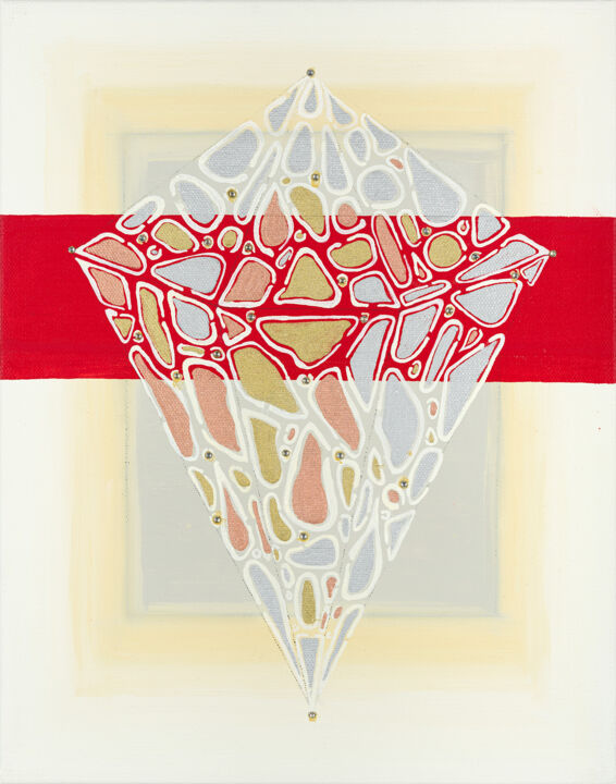 Pintura titulada "Gem 1" por Elena Disabato (Red Kimono Design), Obra de arte original, Oleo Montado en Bastidor de camilla…