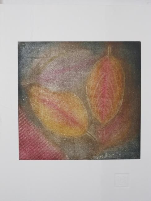 Printmaking titled "Otoño" by Vired, Original Artwork, Engraving