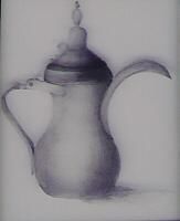 Painting titled "arabic cofee" by Reem Althani, Original Artwork
