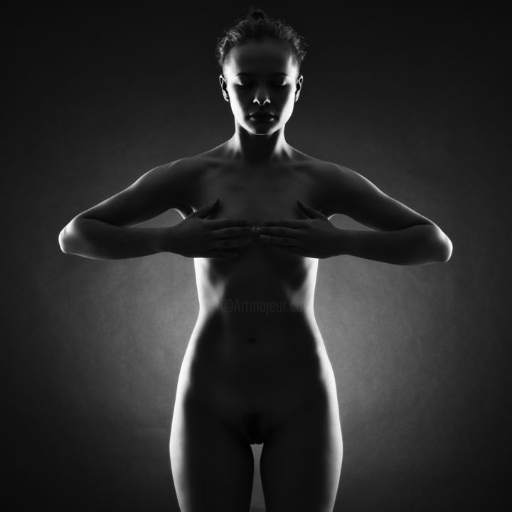 摄影 标题为“Nude.Silhouette.” 由Refat Mamutov, 原创艺术品, 数码摄影