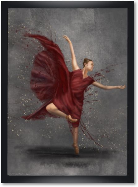 Digital Arts με τίτλο "Dance With Me" από Sara-Rahel Roulet, Αυθεντικά έργα τέχνης, Ψηφιακή ζωγραφική