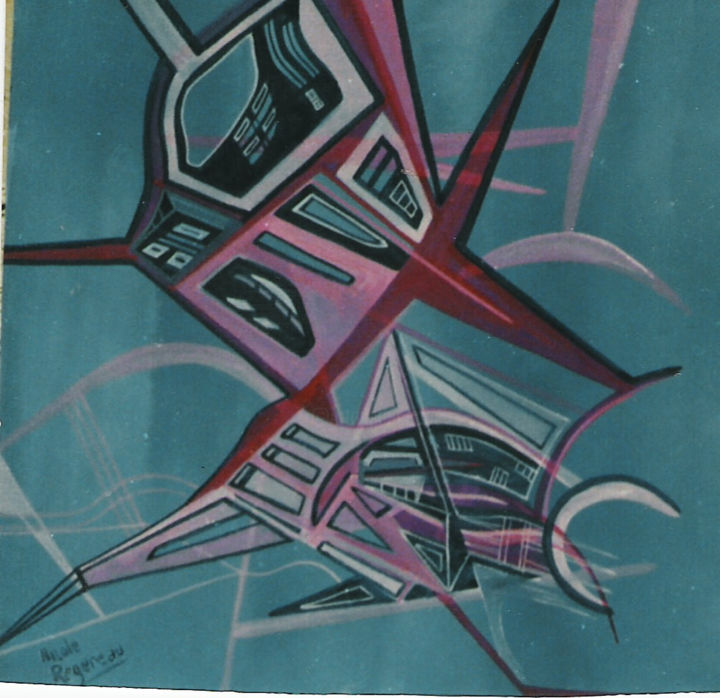 Peinture intitulée "tableau6q.jpg" par Nicole Regereau, Œuvre d'art originale, Acrylique