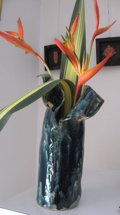 Sculpture titled "vase-ceramique.jpg" by Régina Van Puyenbrouk, Original Artwork