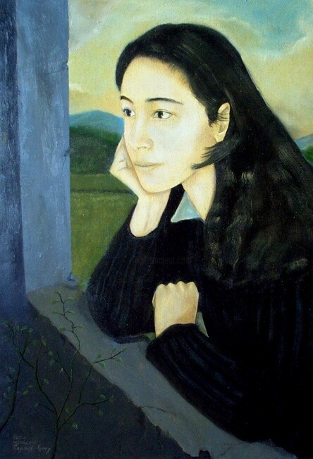 Painting titled "Portrait of Nadia" by Reginald Gray, Original Artwork