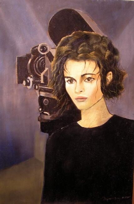 Pintura intitulada "Helena Bonham Carte…" por Reginald Gray, Obras de arte originais