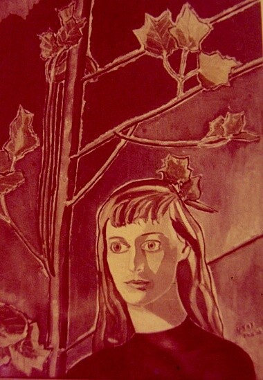 Schilderij getiteld "Portrait of Celia S…" door Reginald Gray, Origineel Kunstwerk