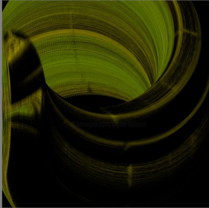 Grafika cyfrowa / sztuka generowana cyfrowo zatytułowany „spirale” autorstwa Régine Ledanois, Oryginalna praca, Malarstwo cy…