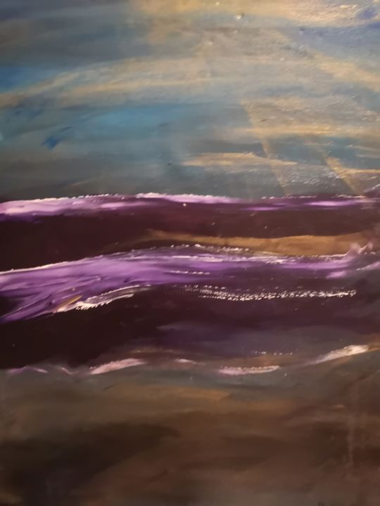 Peinture intitulée "Ocean 5" par Régine Mazion, Œuvre d'art originale, Acrylique