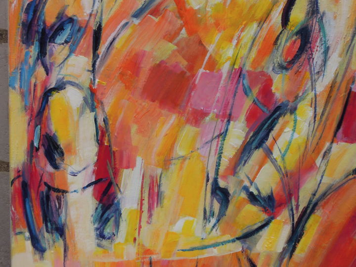 Peinture intitulée "Acrylique-Eté" par Rev, Œuvre d'art originale, Acrylique