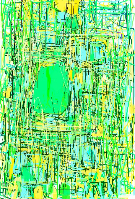 Digitale Kunst mit dem Titel "Entre terre et ciel" von Rev, Original-Kunstwerk, Digitale Malerei