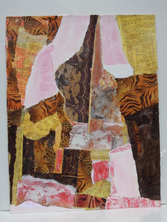 Collages titled "Collage-Flamenco" by Rev, Original Artwork