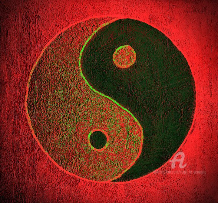 Fotografía titulada "Yin Yang / Ph. N°35" por Regis Le Scraigne, Obra de arte original