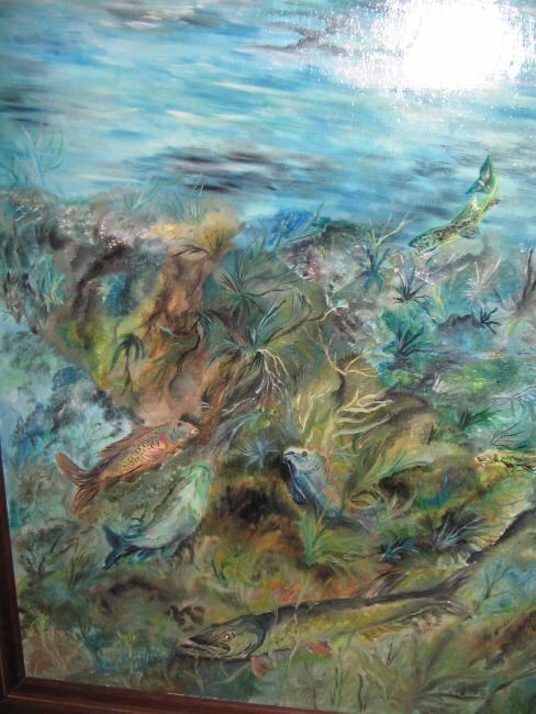 Painting titled "bienvenue aux seych…" by Regis Singer, Original Artwork, Oil