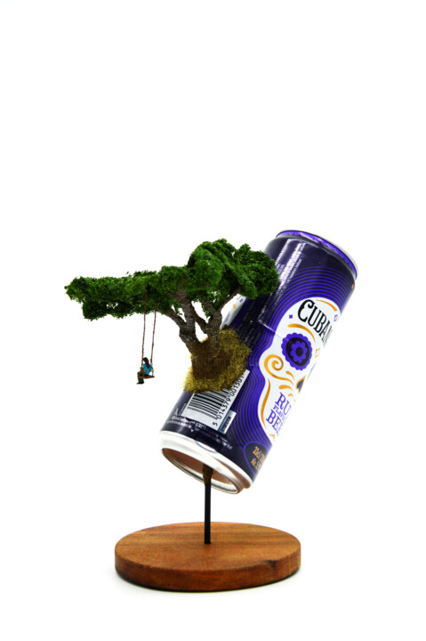 Sculpture intitulée "Lost tree" par Régis Gomez., Œuvre d'art originale, Fil de fer