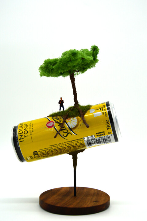 Sculpture intitulée "Lost tree II" par Régis Gomez., Œuvre d'art originale, Fil de fer