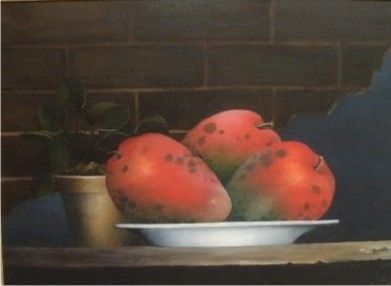 Pintura intitulada "MANGA ROSA" por Rego Junior Rego Junior -, Obras de arte originais,