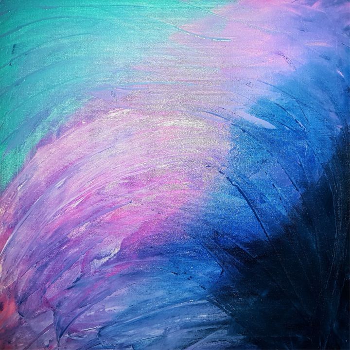 Painting titled "Colours of Twilight" by Rhea Embalzado, Original Art, Acrylic