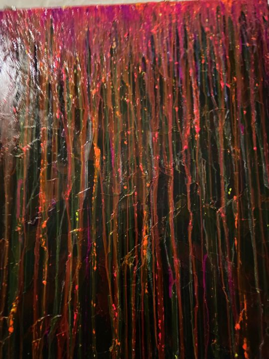 Картина под названием "Neon" - Reid Boultbee, Подлинное произведение искусства, Акрил