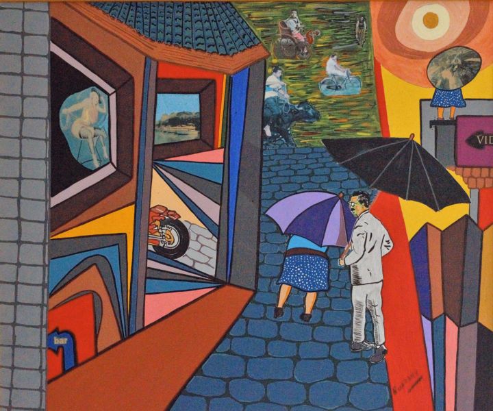Pintura intitulada "Jânio não vive mais…" por Reinaldo Guarany Simões, Obras de arte originais