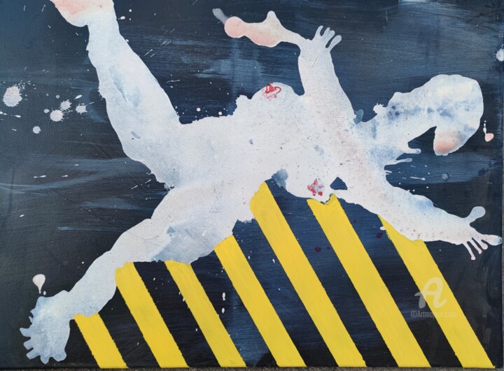 Pittura intitolato "Dangerous Woman" da Reiner Poser, Opera d'arte originale, pigmenti