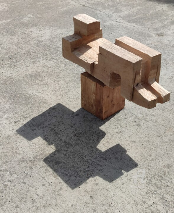 Sculpture titled "LAZY SUNDAY AFTERNO…" by Reiner Poser, Original Artwork, Wood