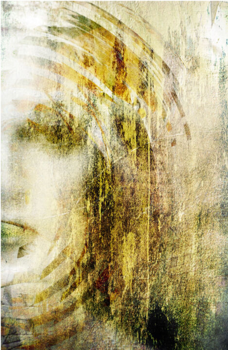 Arte digitale intitolato "Nun" da Reinhard Südmersen, Opera d'arte originale, Fotomontaggio