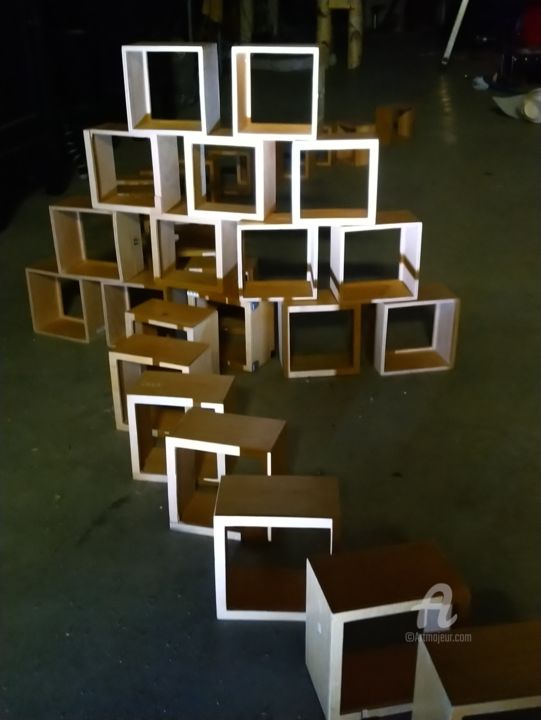 Digitale Künste mit dem Titel "Harmonie der Quadra…" von Reiner Poser, Original-Kunstwerk, 3D Modellierung
