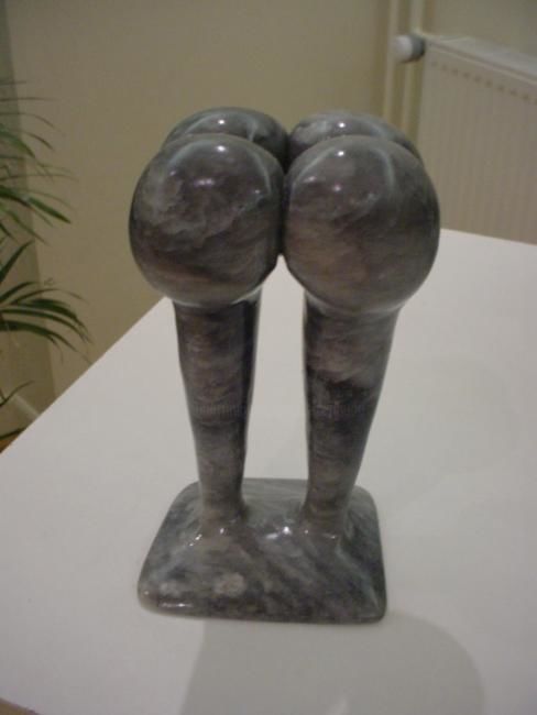 Sculpture titled "quatre boules de pi…" by Claude Reitz, Original Artwork