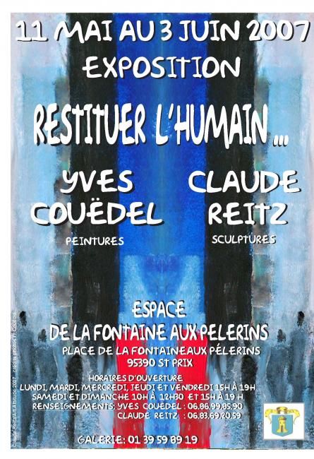 Arts numériques intitulée "affiche Restituer l…" par Claude Reitz, Œuvre d'art originale