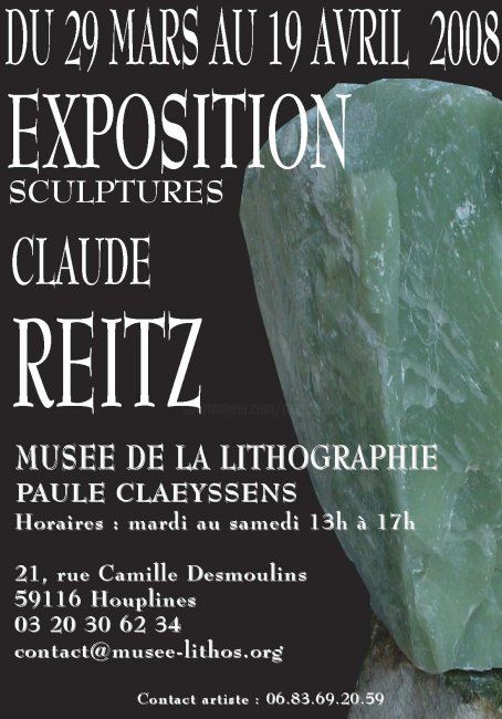 数字艺术 标题为“projet affiche musé…” 由Claude Reitz, 原创艺术品