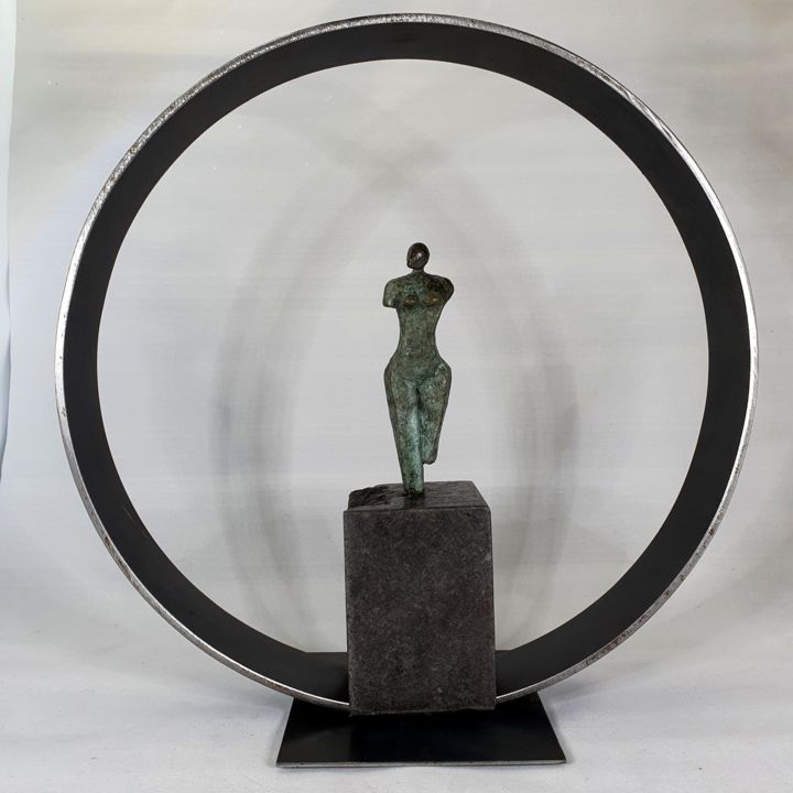 Rzeźba zatytułowany „Petite Vénus 5/8” autorstwa Réjane Lechat, Oryginalna praca, Brąz