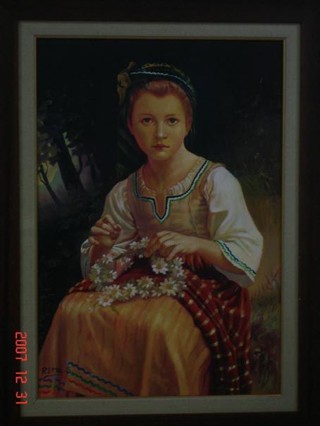 Pintura intitulada "la Kabyle" por Salim Remil, Obras de arte originais