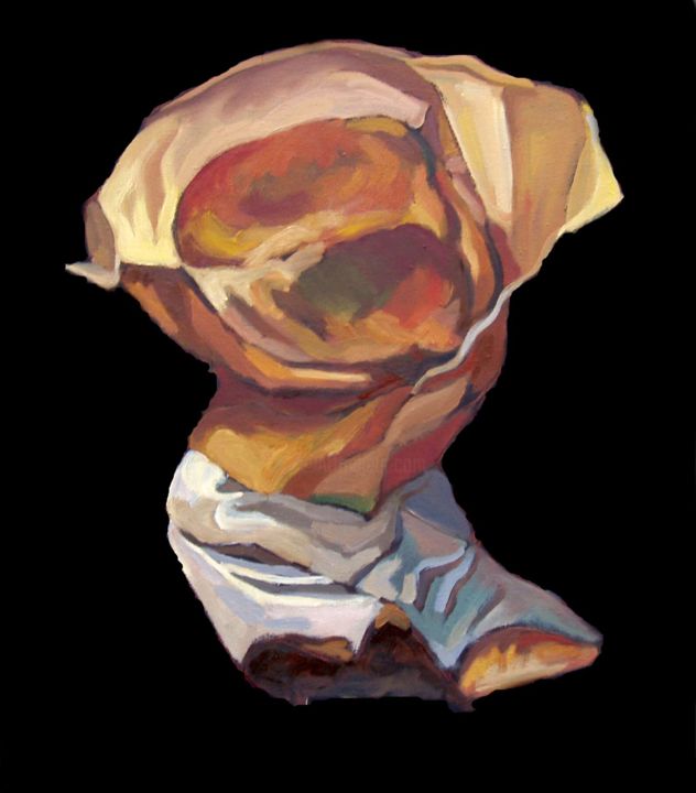 Painting titled "Butt-end 3" by Roman Rembovsky, Original Art, Oil