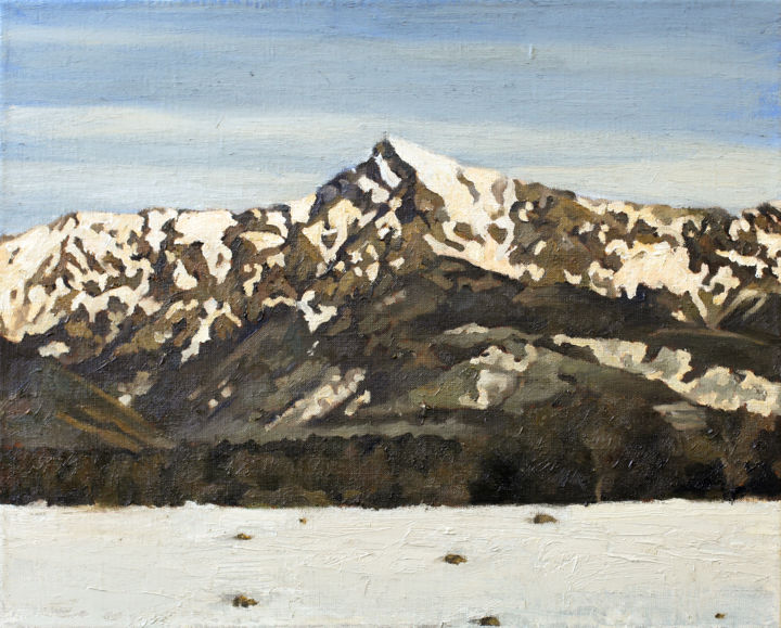 Painting titled "Montain Krivan" by Roman Rembovsky, Original Art, Oil