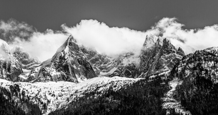 Photographie intitulée "Chamonix - Mont Bla…" par Rémi Baudry, Œuvre d'art originale, Photographie numérique