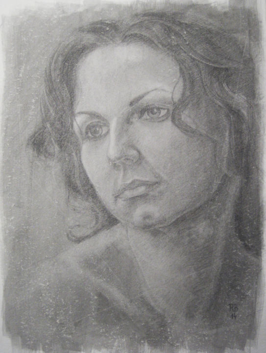 Dessin intitulée "remi-bernard-portra…" par Rémi Bernard, Œuvre d'art originale, Graphite