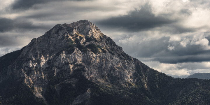 "Pic du Morgon" başlıklı Fotoğraf Rémi Carbonaro tarafından, Orijinal sanat, Dijital Fotoğrafçılık Alüminyum üzerine monte e…