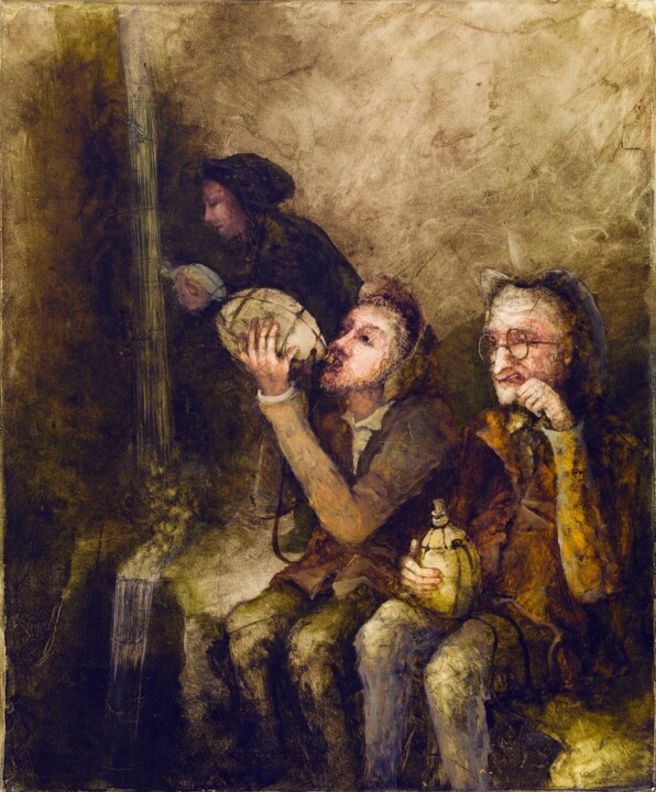 Malerei mit dem Titel "16." von Remigijus Januskevicius, Original-Kunstwerk, Öl