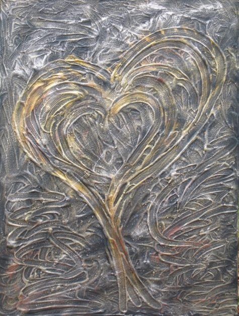 Painting titled "AMOUR  INTENSE" by Remilda, Original Artwork