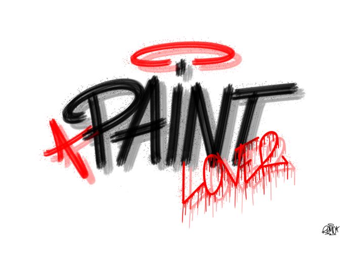 Arte digitale intitolato "Paint lover" da Remo, Opera d'arte originale, Pittura digitale