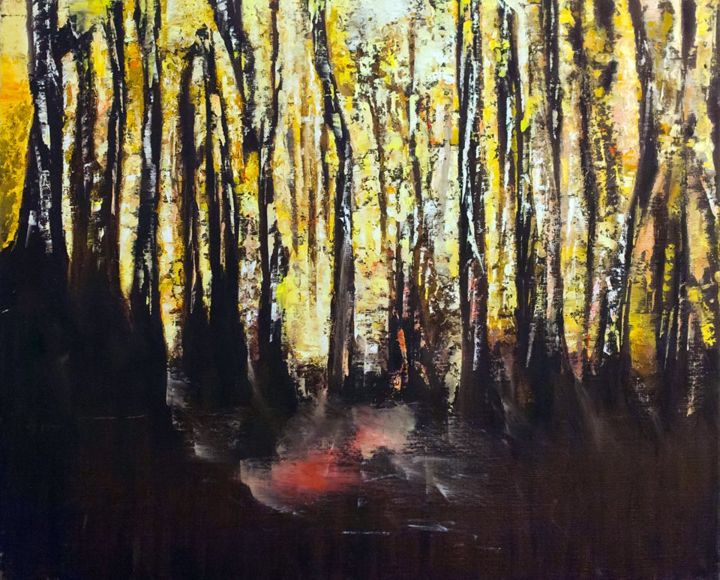 Peinture intitulée "foret-huile.jpg" par Remy Bolet, Œuvre d'art originale