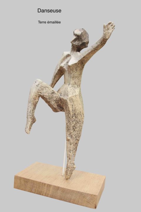 Scultura intitolato "danseuse" da Remy Hatert, Opera d'arte originale, Ceramica