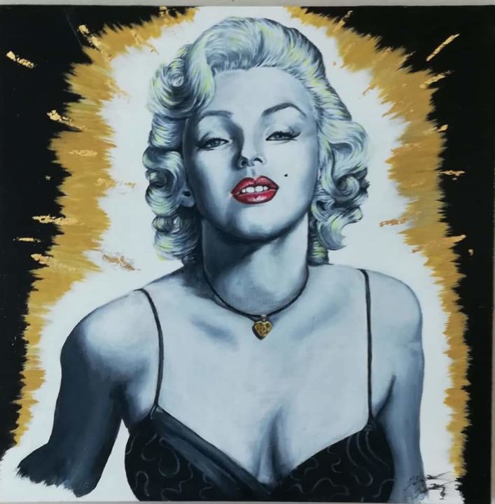 Painting titled "Norma jane" by Patricia Teyssèdre, Original Artwork, Acrylic
