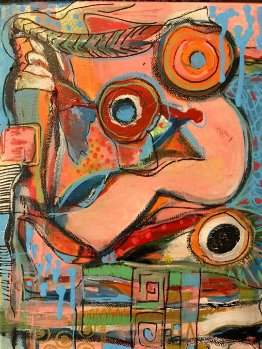 Painting titled "ACRII20" by Renata C, Original Art, Acrylic