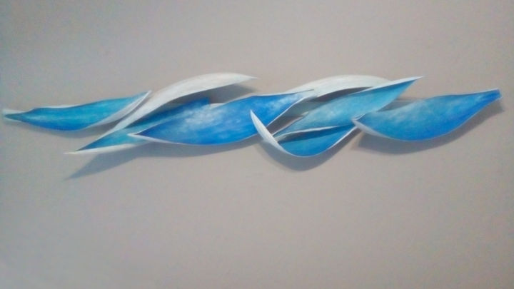 Escultura intitulada "armovimento1.jpg" por Renata Sass, Obras de arte originais, Madeira