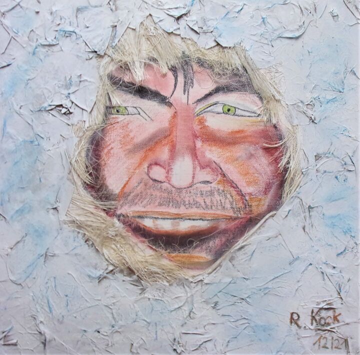 Pintura intitulada "Inuit" por Renate Kock, Obras de arte originais, Pastel