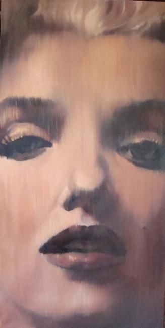 Painting titled "Marilyn" by Renate Buckley, Original Artwork, Oil