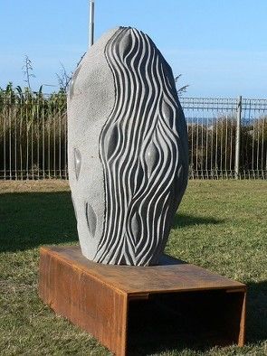 Sculpture titled ""Memoire d'une ombr…" by Renate Verbrugge, Original Artwork, Stone