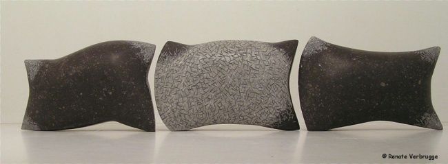Sculpture titled "Pillows of Polygamy" by Renate Verbrugge, Original Artwork, Stone