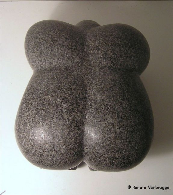 Sculpture titled "Almost Mourning" by Renate Verbrugge, Original Artwork, Stone